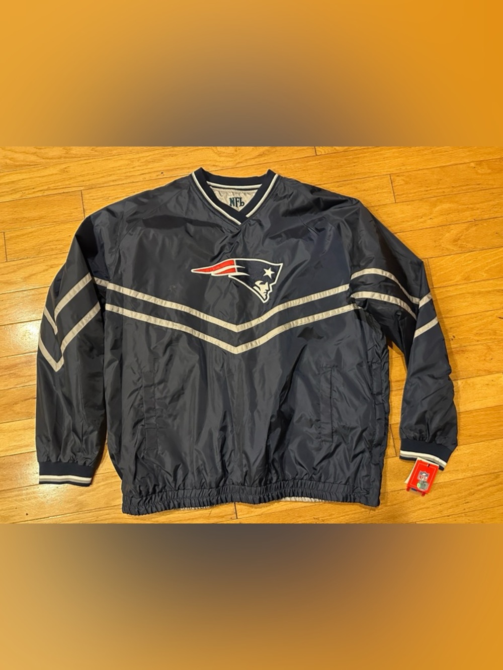 Men's NFL New England Patroits Pullover Reversible Windbreaker Jacket